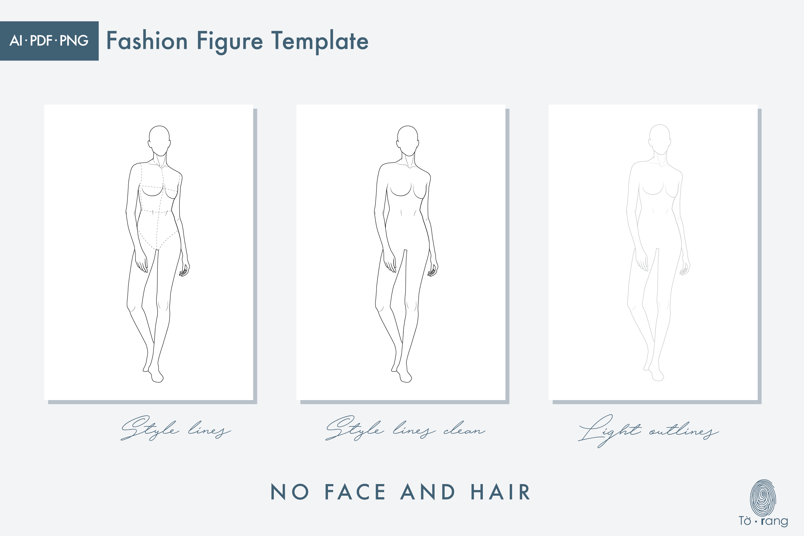 Female Fashion Figure Templates, Croquis Templates for Fashion Illustrations, 8 Head Fashion Croquis, Athletic Model Poses - Image 4