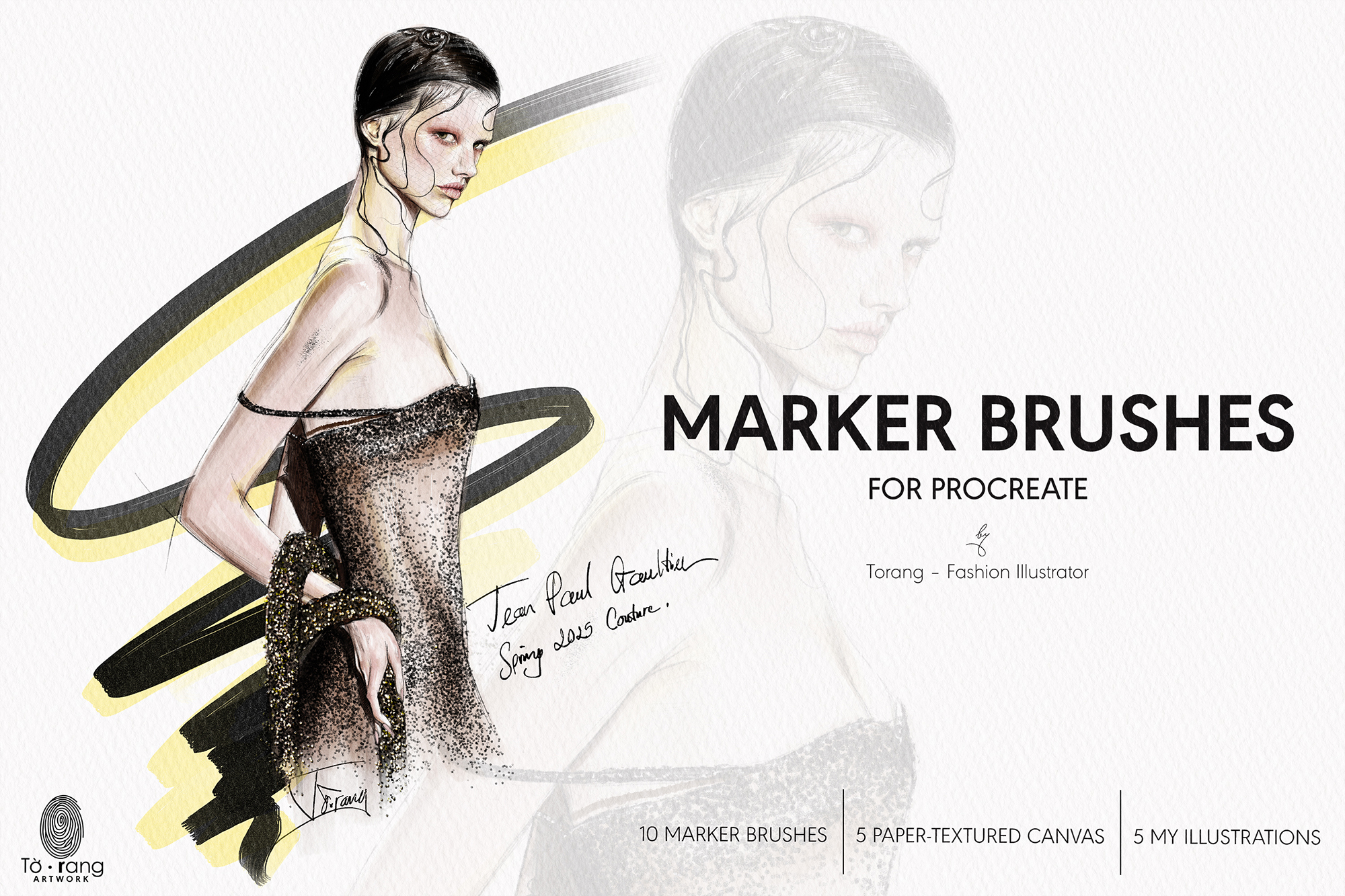 Torang Marker Brushes for Procreate